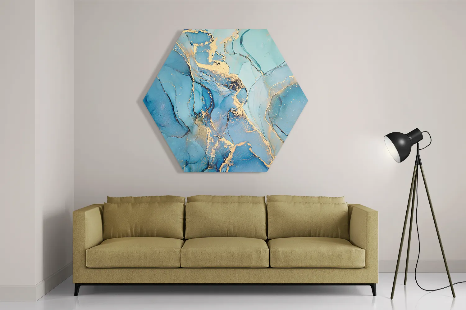 Schilderij Marmer Look Colored 08 Hexagon Template Hexagon1 Marmer 28 2