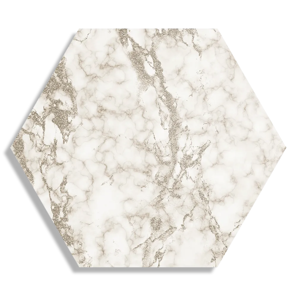 Schilderij Basis Marmer Look Grijs Hexagon Template Hexagon1 Marmer 3 1