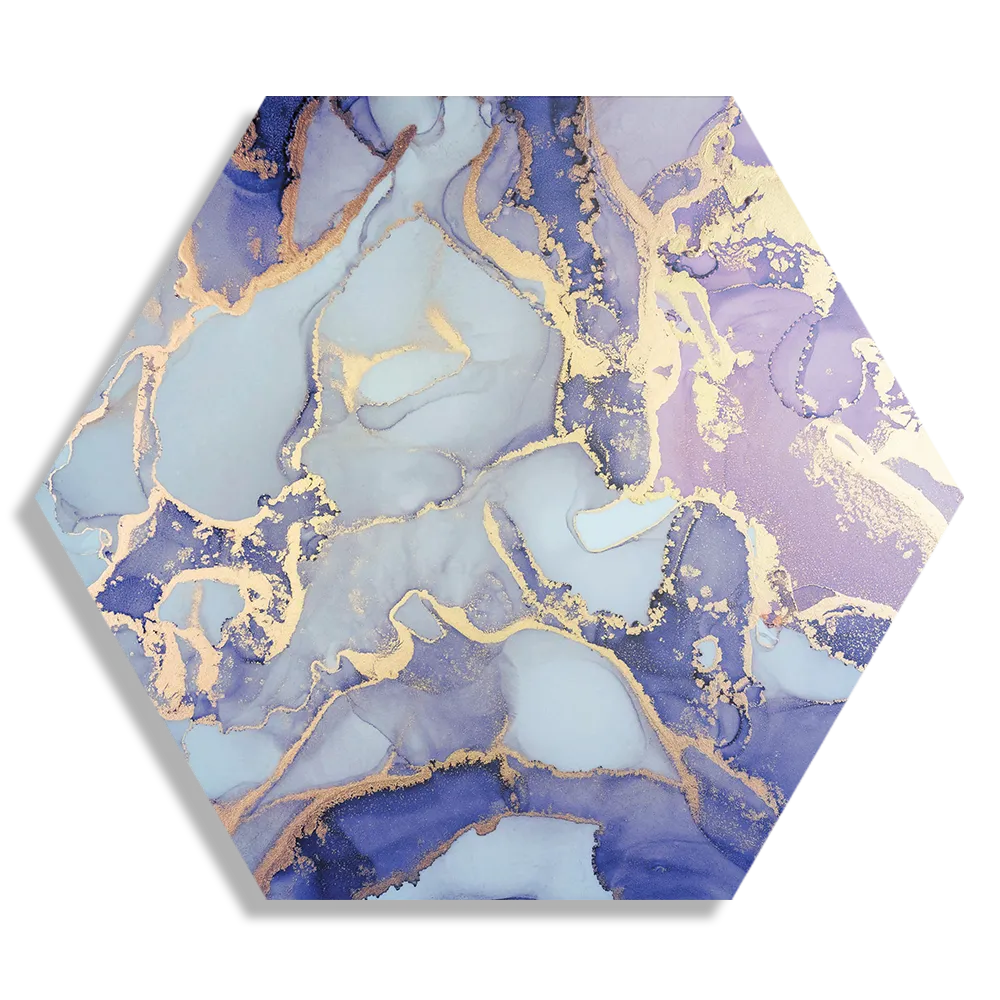 Schilderij Marmer Look Colored 09 Hexagon Template Hexagon1 Marmer 30 1
