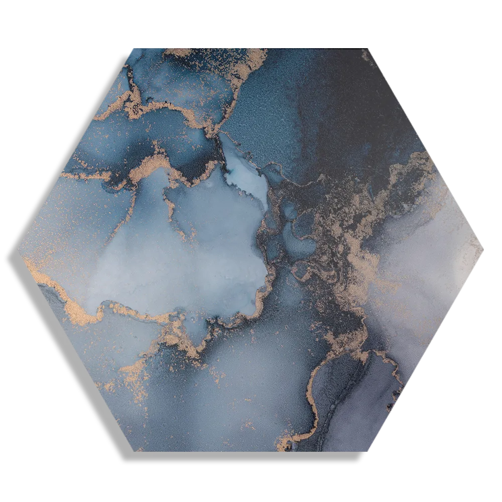 Template_Hexagon1_Marmer_32-1 Schilderij Marmer Look Chique Donker Blauwtinten met Goud 03 Hexagon Template Hexagon1 Marmer 32 1
