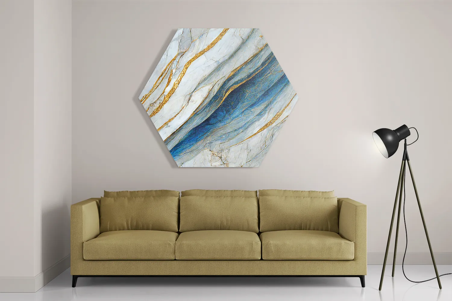 Schilderij Marmer Look Rustgevend Maar Kleurrijk 05 Hexagon Template Hexagon1 Marmer 38 2