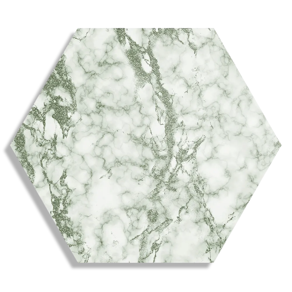 Schilderij Basis Marmer Look Groen Hexagon Template Hexagon1 Marmer 6 1