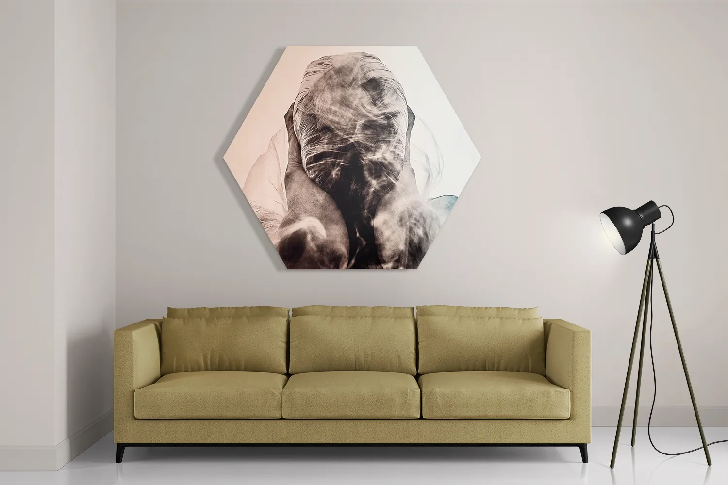 Schilderij Guess Who I am Hexagon Template Hexagon1 Mensen 17 2