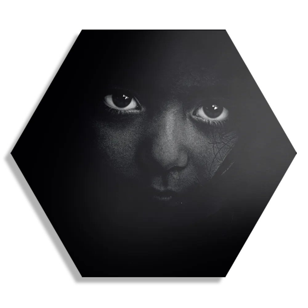 Schilderij Jong Meisje Filipijnen Hexagon Template Hexagon1 Mensen 18 1