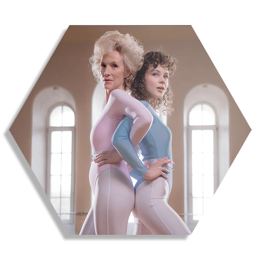 Schilderij Gymnastiek Voor Jong en Oud 01 Hexagon Template Hexagon1 Mensen 25 1