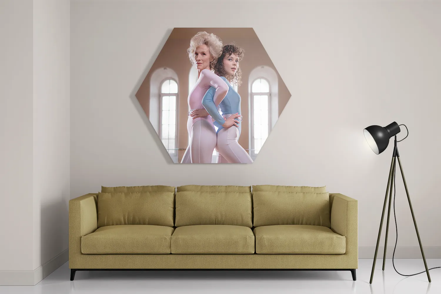 Schilderij Gymnastiek Voor Jong en Oud 01 Hexagon Template Hexagon1 Mensen 25 2