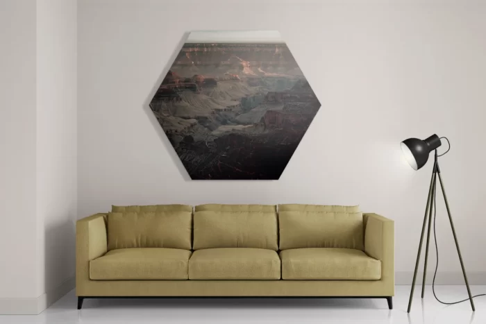 Schilderij De Grand Canyon Hexagon Template Hexagon1 Natuur 15 2