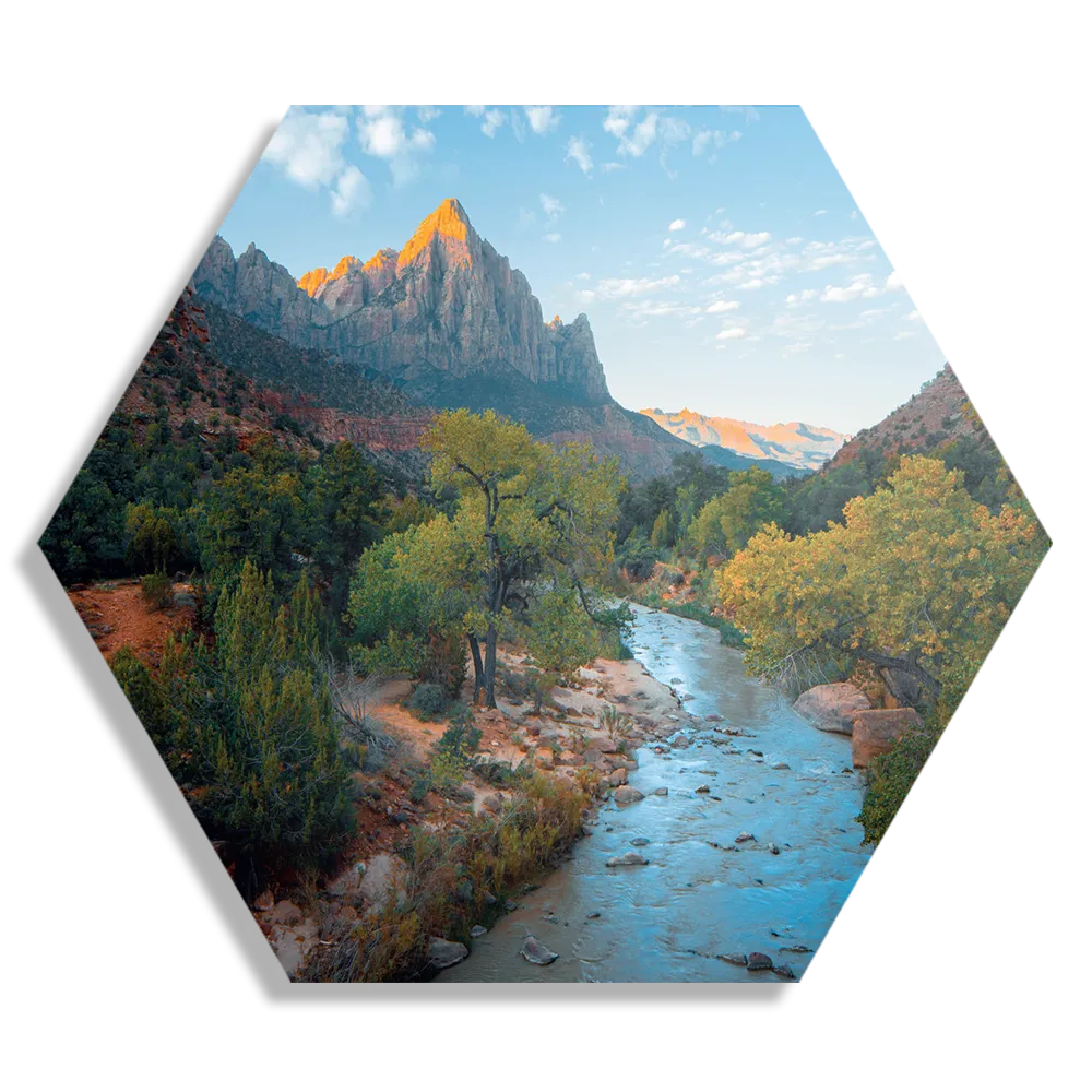 Template_Hexagon1_Natuur_21-1 Schilderij De rivier van ZION Hexagon Template Hexagon1 Natuur 21 1