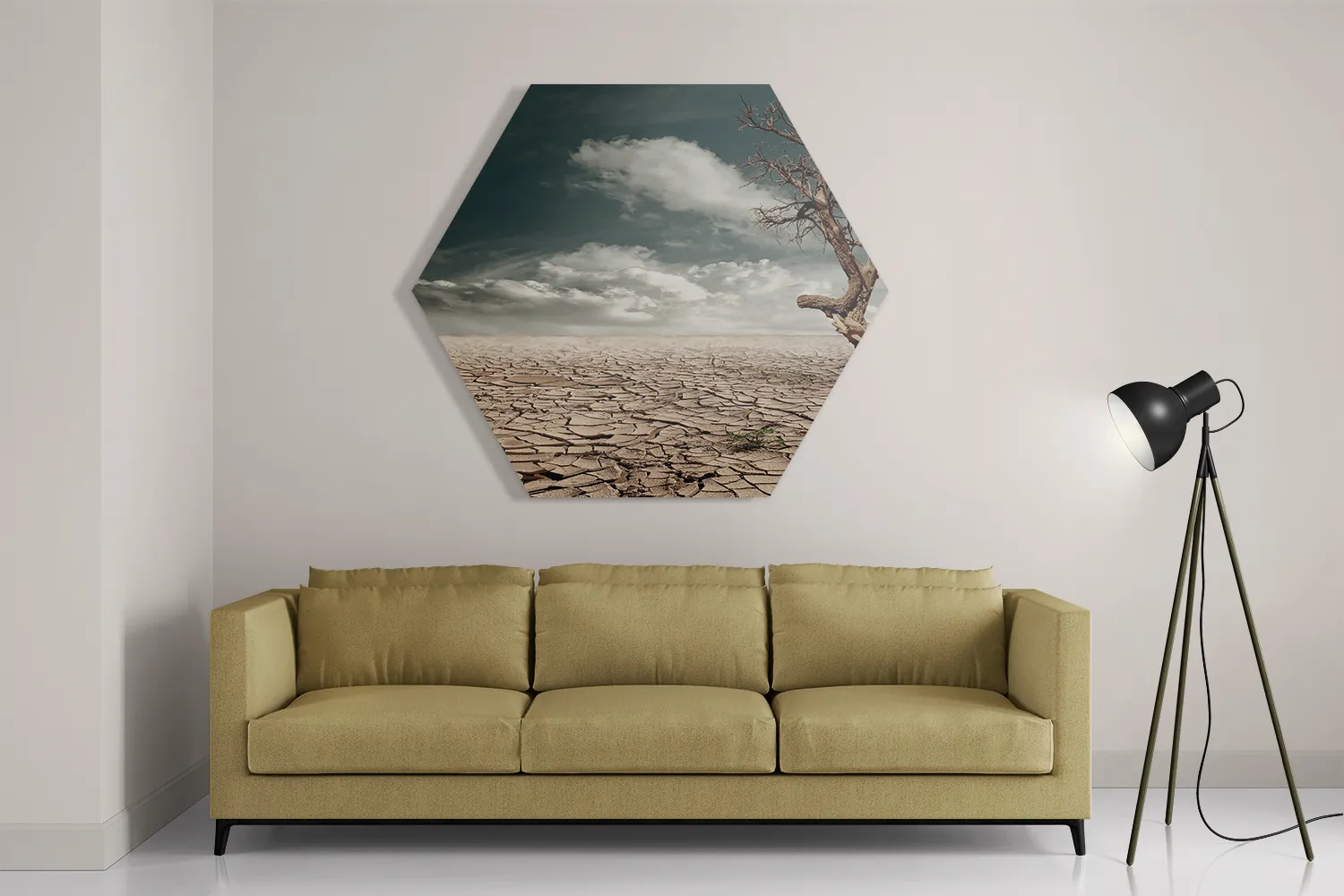 Schilderij Deathvalley Hexagon Template Hexagon1 Natuur 23 2