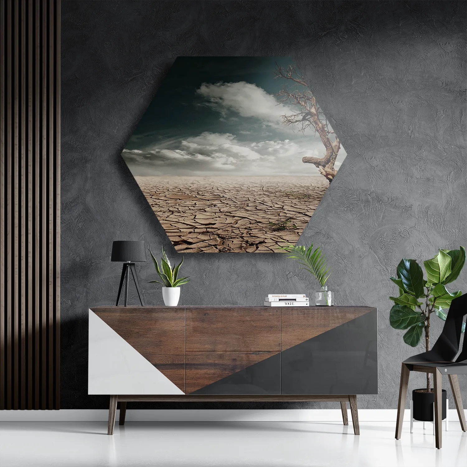 Schilderij Deathvalley Hexagon Template Hexagon1 Natuur 23 3