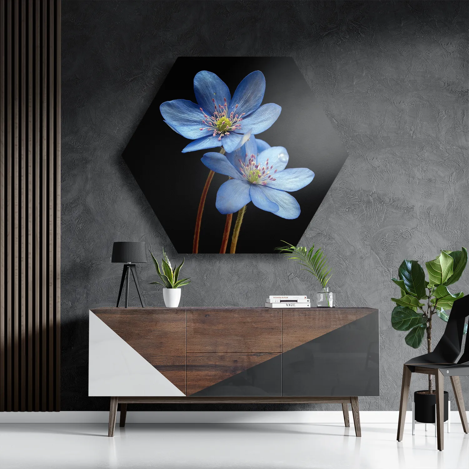 Schilderij Maagdenpalm Hexagon Template Hexagon1 Natuur 36 3