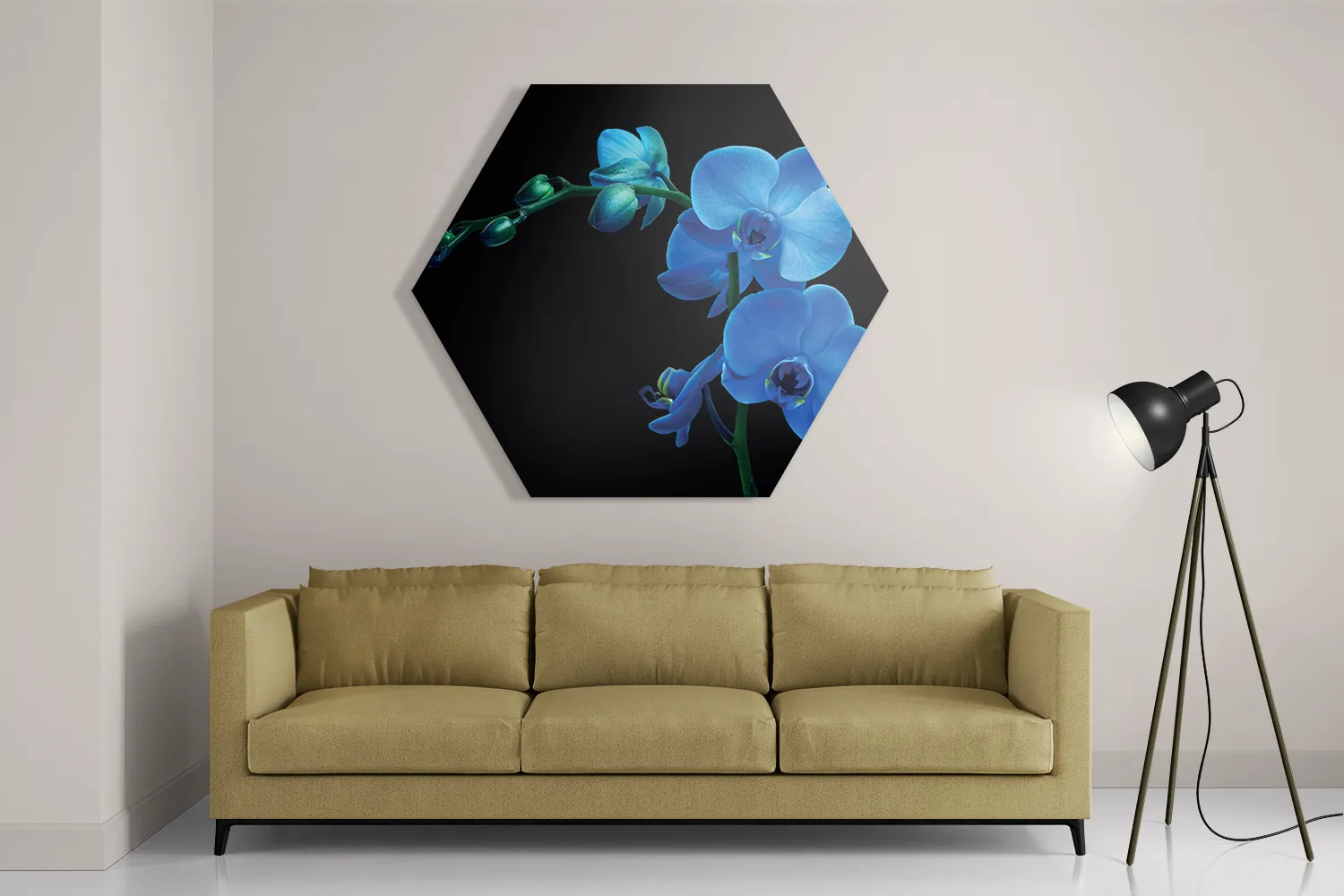 Schilderij Orchidee Hexagon Template Hexagon1 Natuur 39 2