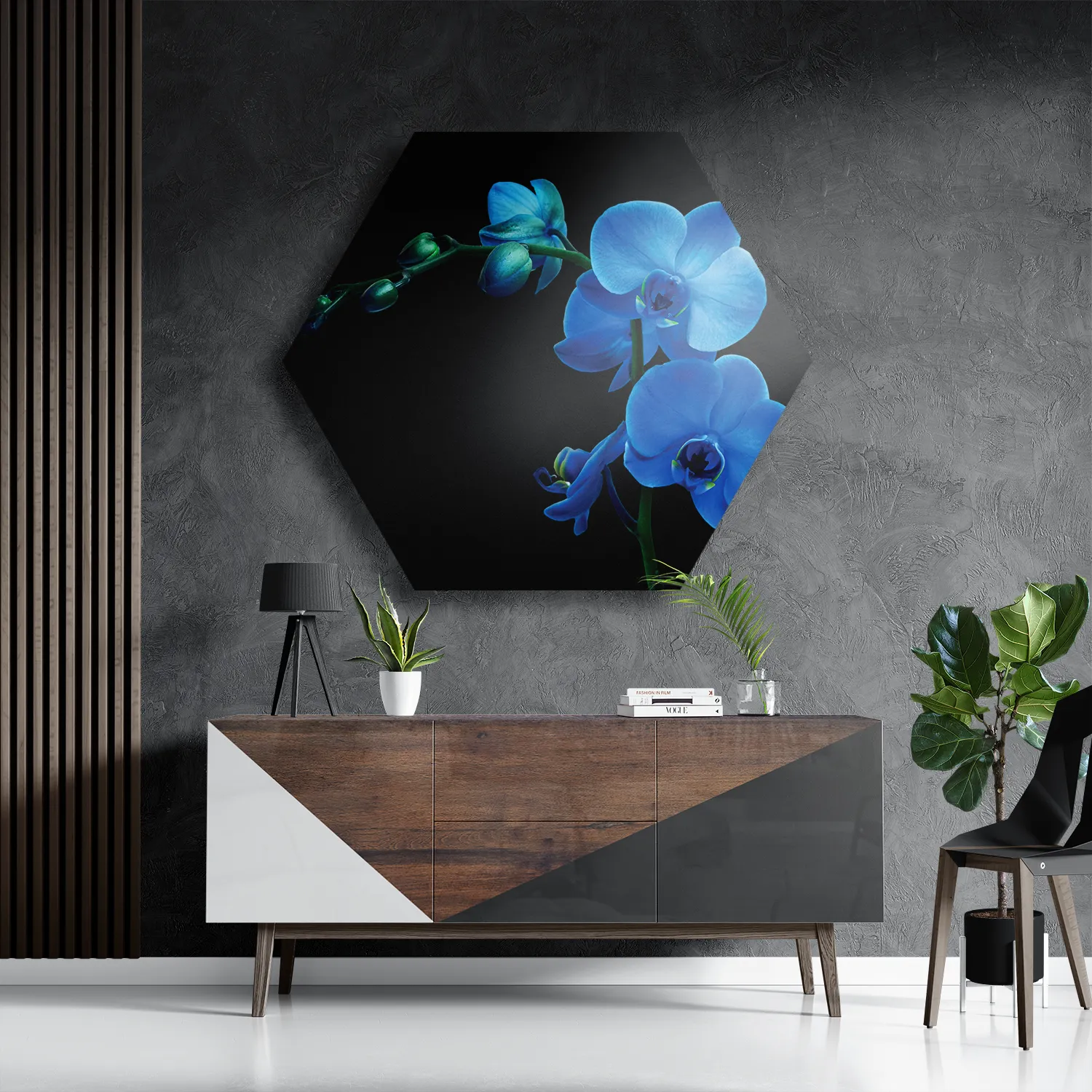 Schilderij Orchidee Hexagon Template Hexagon1 Natuur 39 3