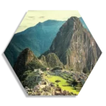 Schilderij Machu Picchu 2 Hexagon Template Hexagon1 Natuur 48 1