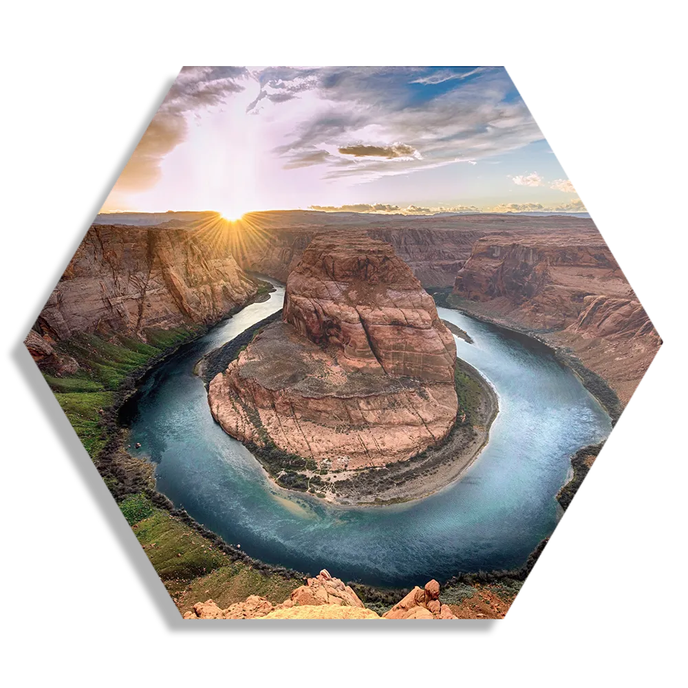 Template_Hexagon1_Natuur_56-1 Schilderij Horseshoe bend Hexagon Template Hexagon1 Natuur 56 1