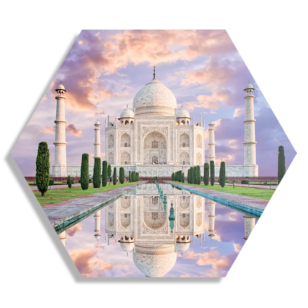 Schilderij De Chinese muur 4 Hexagon Template Hexagon1 Natuur 58 1