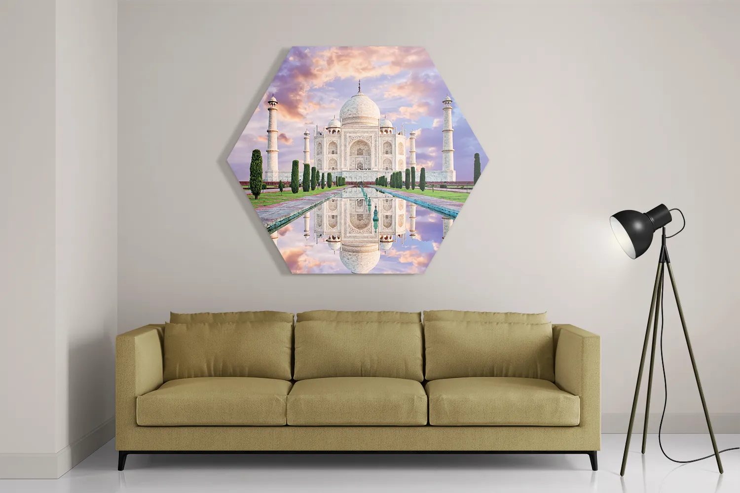 Schilderij De Chinese muur 4 Hexagon Template Hexagon1 Natuur 58 2