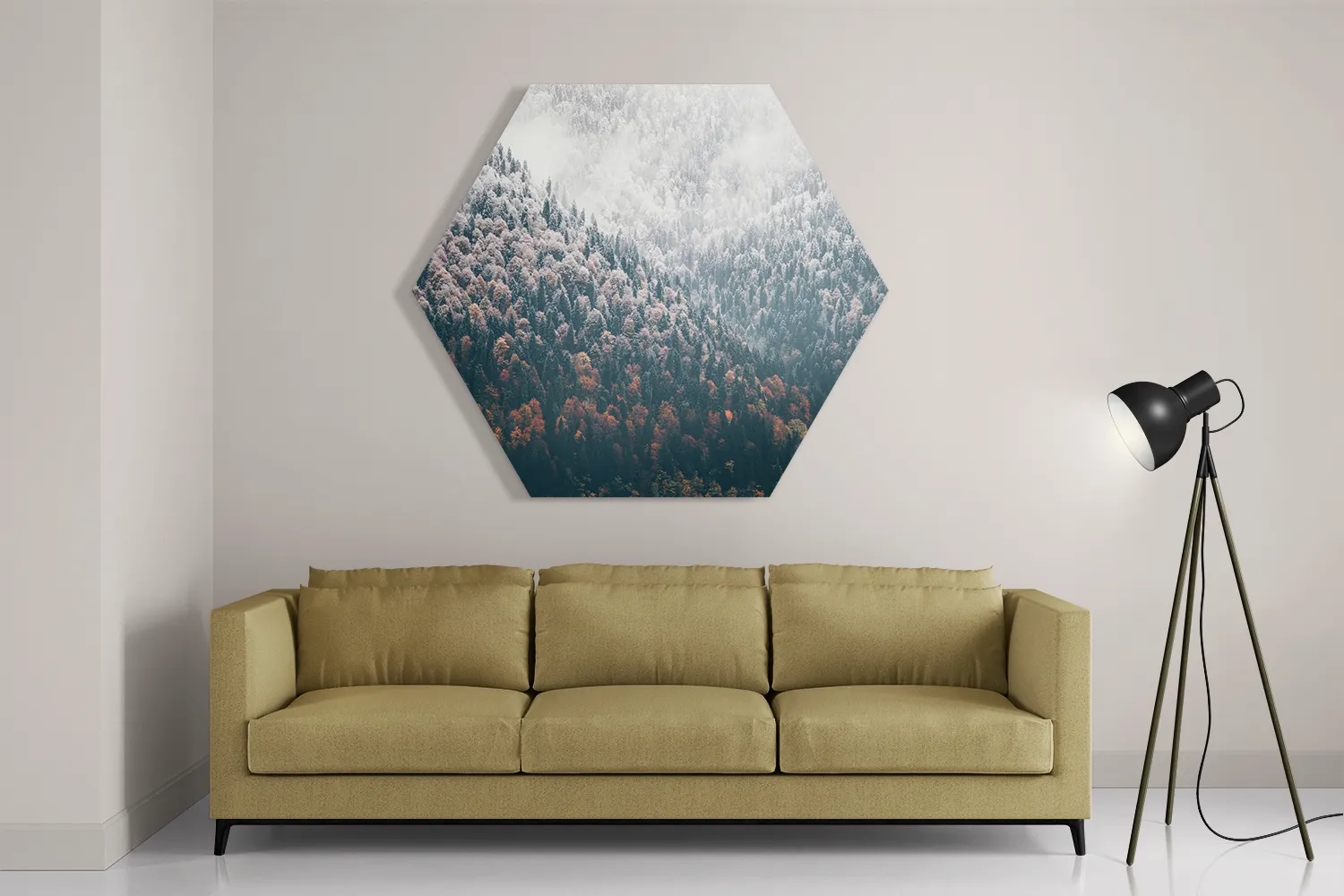 Template_Hexagon1_Natuur_59-2 Schilderij Van herfst naar winter Hexagon Template Hexagon1 Natuur 59 2