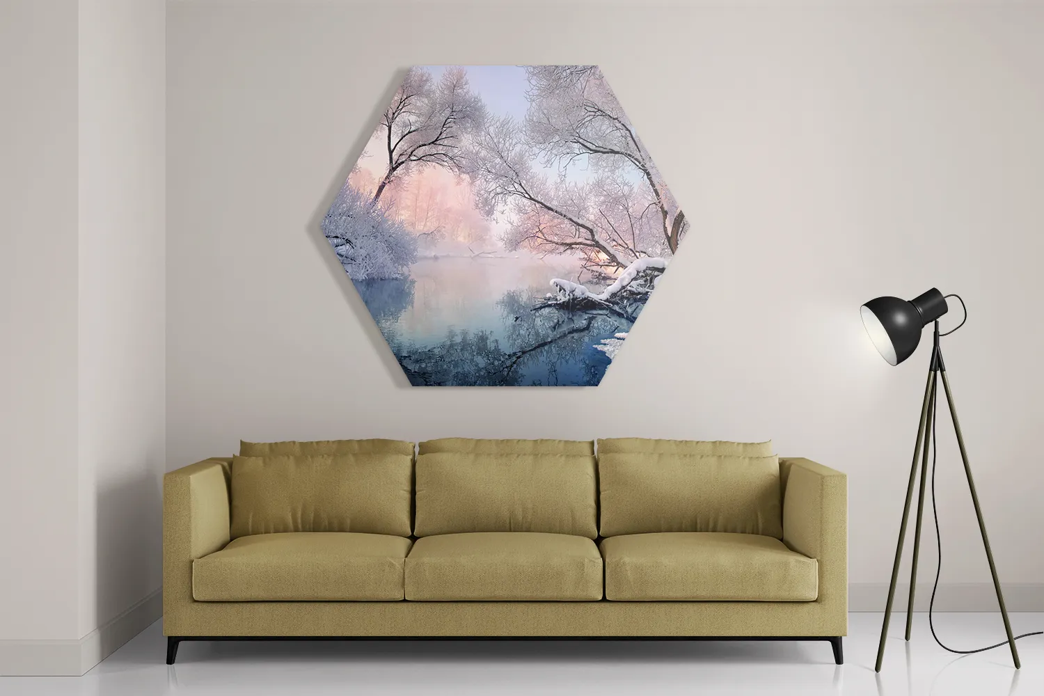 Schilderij Winter is coming Hexagon Template Hexagon1 Natuur 62 2