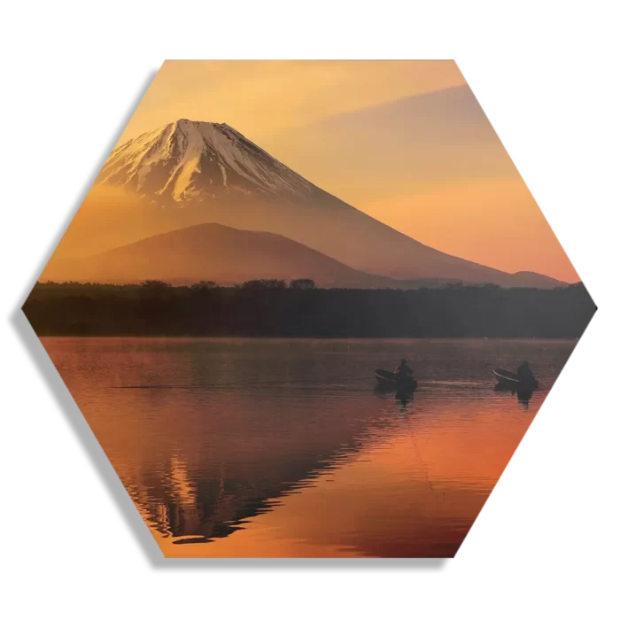 Schilderij Fuji Hexagon Template Hexagon1 Natuur 69 1