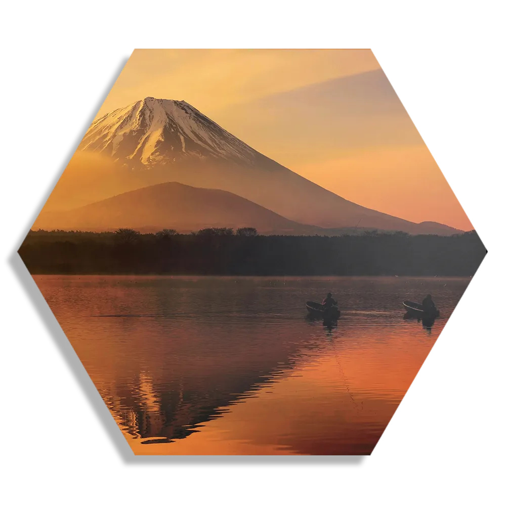 Schilderij Fuji Hexagon Template Hexagon1 Natuur 69 1