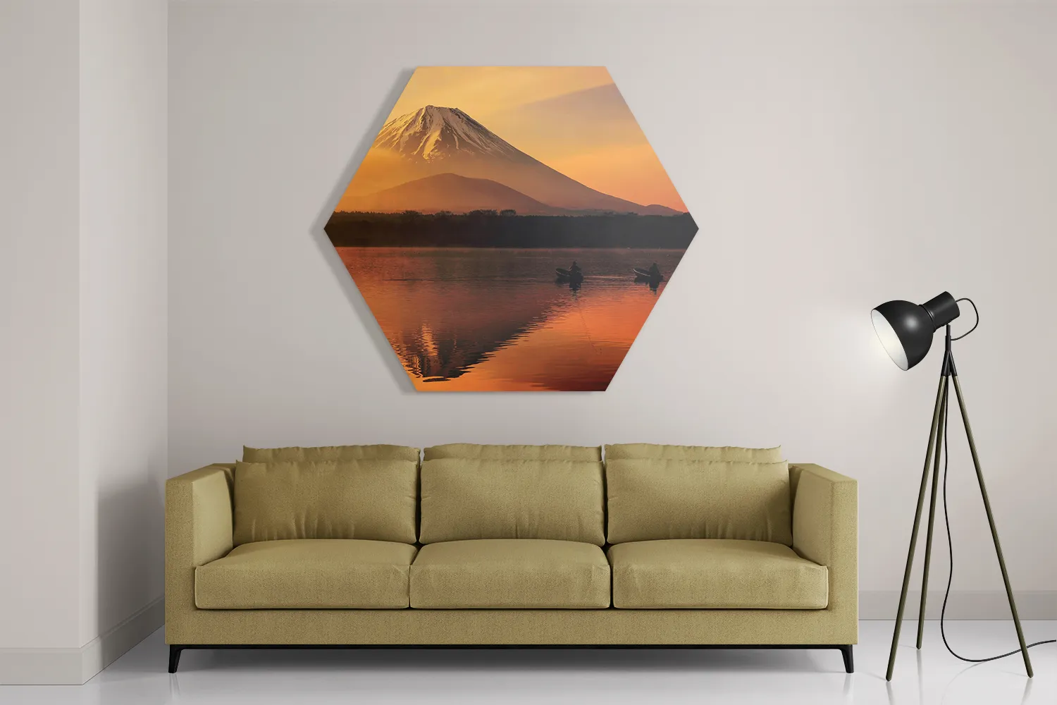 Schilderij Fuji Hexagon Template Hexagon1 Natuur 69 2