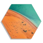 Schilderij Kleurrijke woestijn Hexagon Template Hexagon1 Natuur 79 1