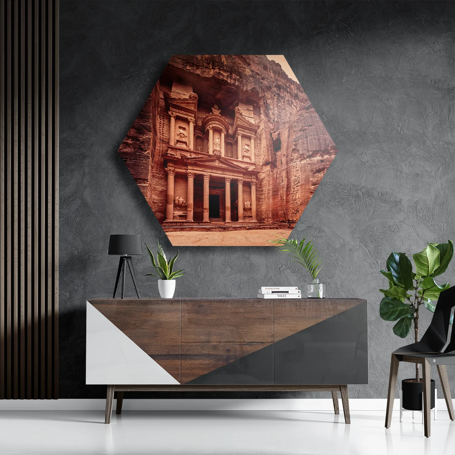 Schilderij Petra 2 Hexagon Template Hexagon1 Natuur 84 3