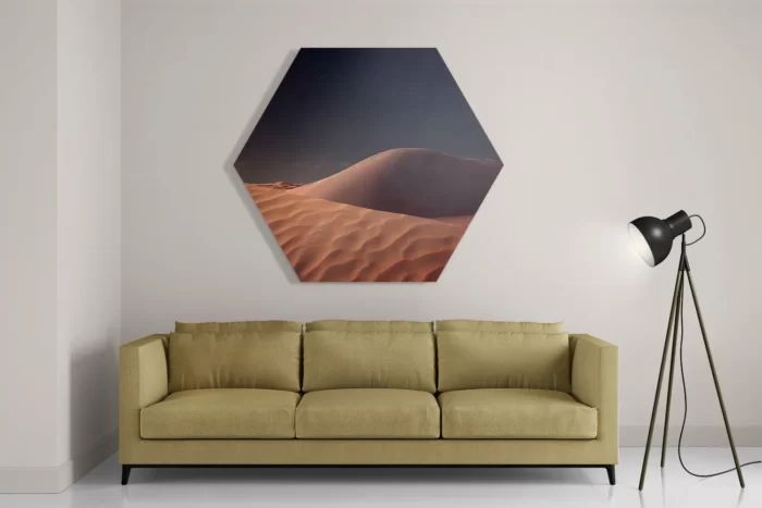 Schilderij De woestijn Hexagon Template Hexagon1 Natuur 86 2