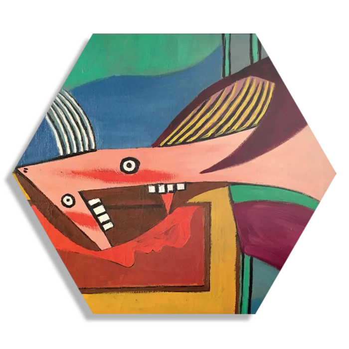 Schilderij Picasso De Vrouw 1929 Hexagon Template Hexagon1 Om 13 1