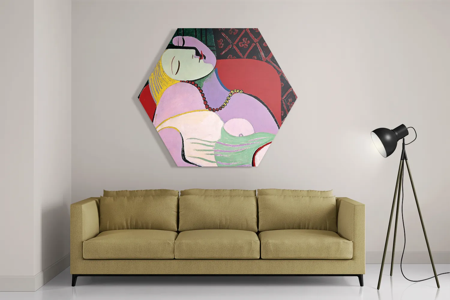 Template_Hexagon1_Om_8-2 Schilderij Picasso Een Droom 1932 Hexagon Template Hexagon1 Om 8 2