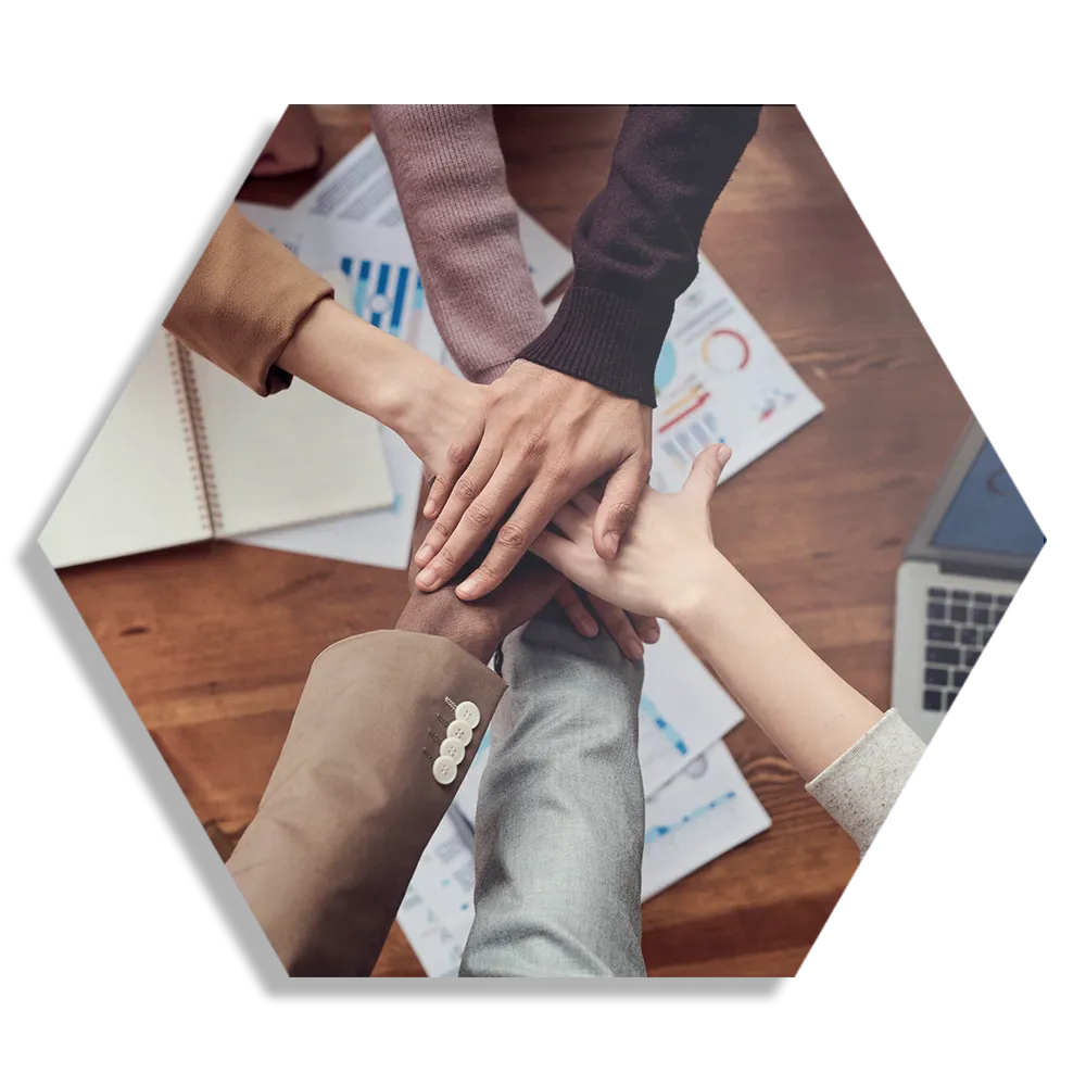 Schilderij Teamwork Hexagon Template Hexagon1 Overig 03 1