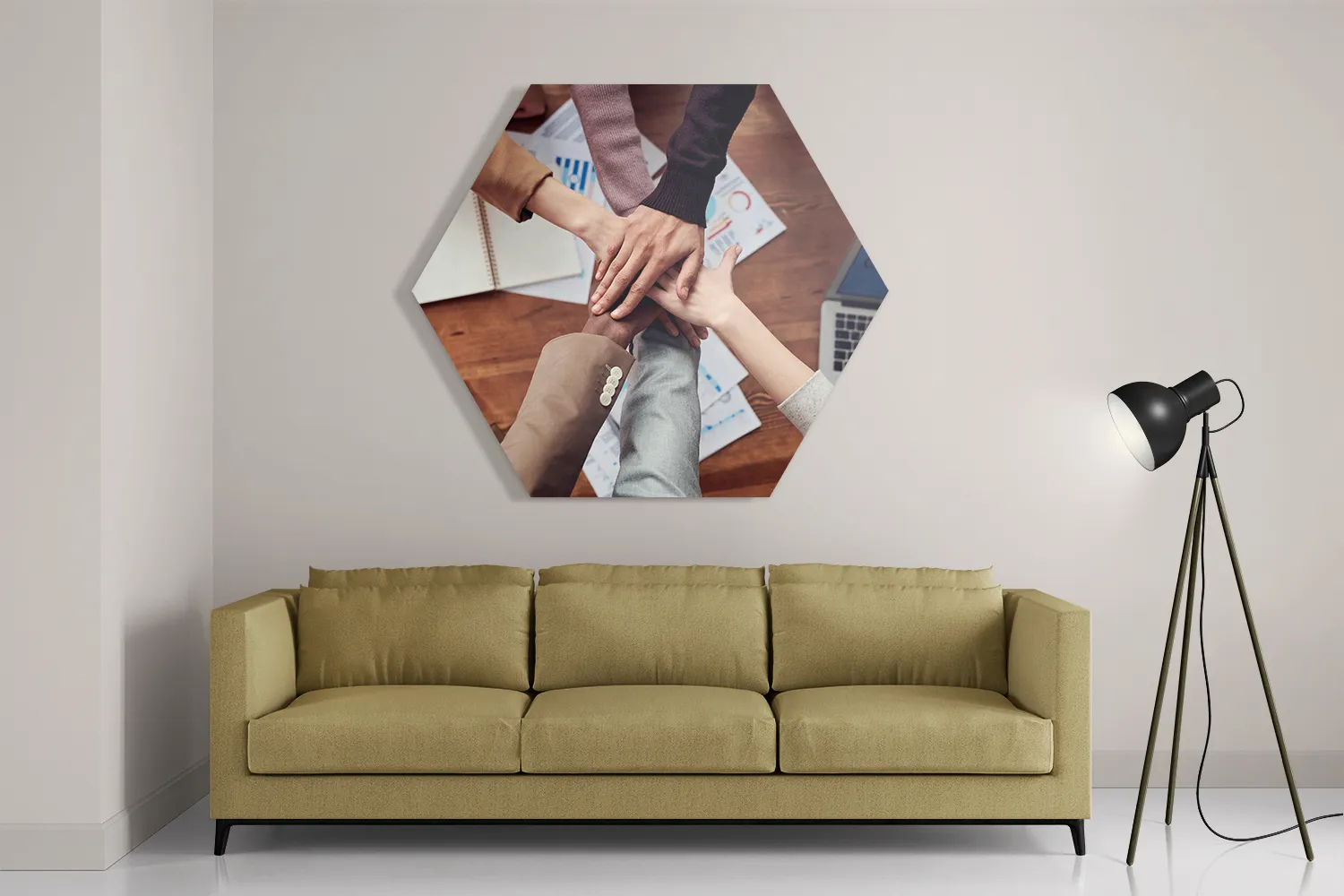 Schilderij Teamwork Hexagon Template Hexagon1 Overig 03 2