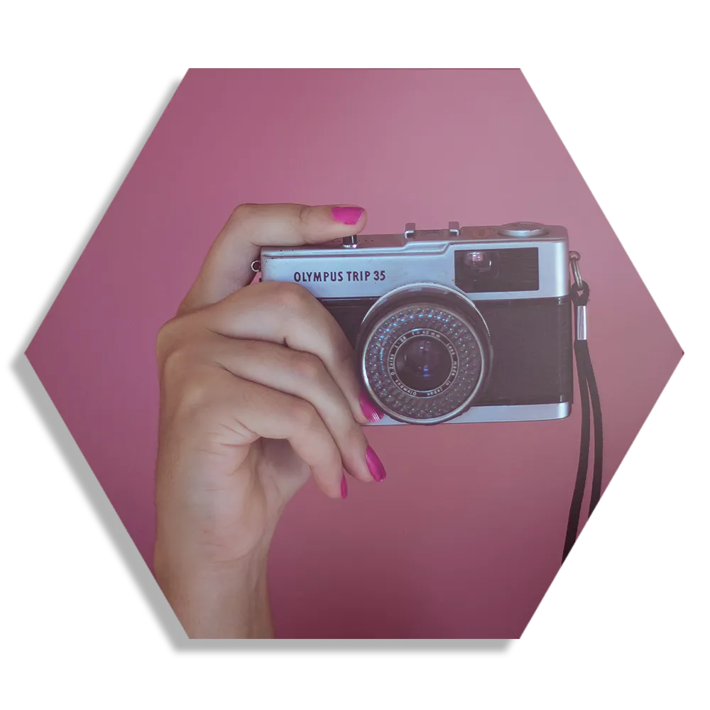 Schilderij Old School Scooter Hexagon Template Hexagon1 Retro 2 1