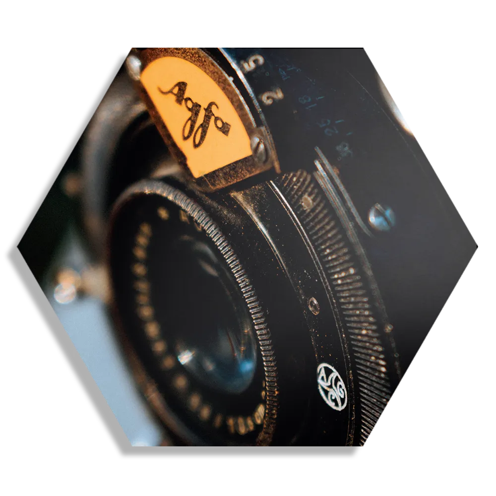 Schilderij Muziekverdeler Hexagon Template Hexagon1 Retro 4 1