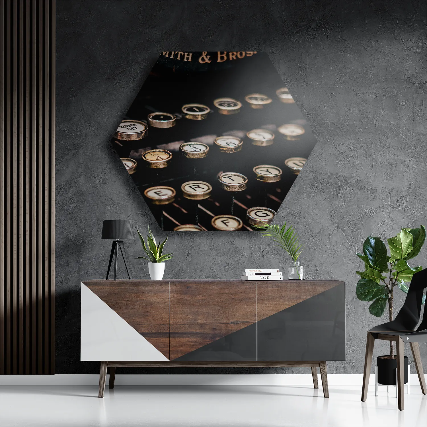 Schilderij Agfa Camera Hexagon Template Hexagon1 Retro 5 3