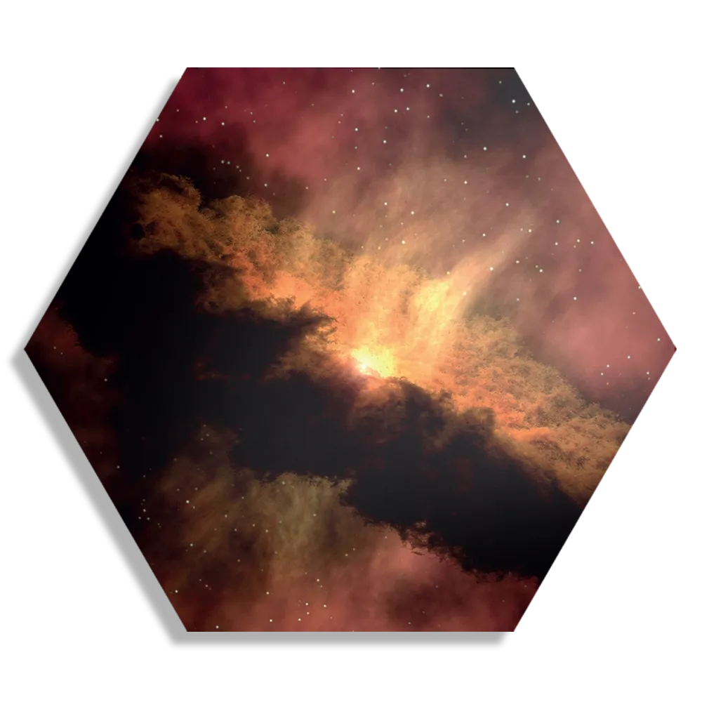 Schilderij Het Heelal Hexagon Template Hexagon1 Ruimtevaart 4 1