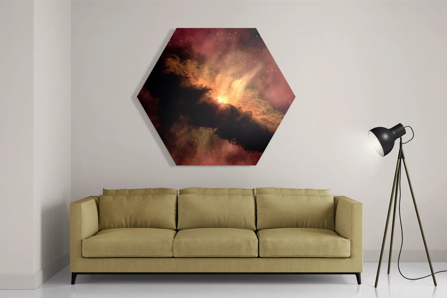 Schilderij Het Heelal Hexagon Template Hexagon1 Ruimtevaart 4 2