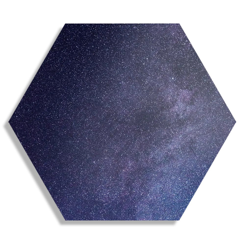 Schilderij Het sterrenstelsel Hexagon Template Hexagon1 Ruimtevaart 9 1