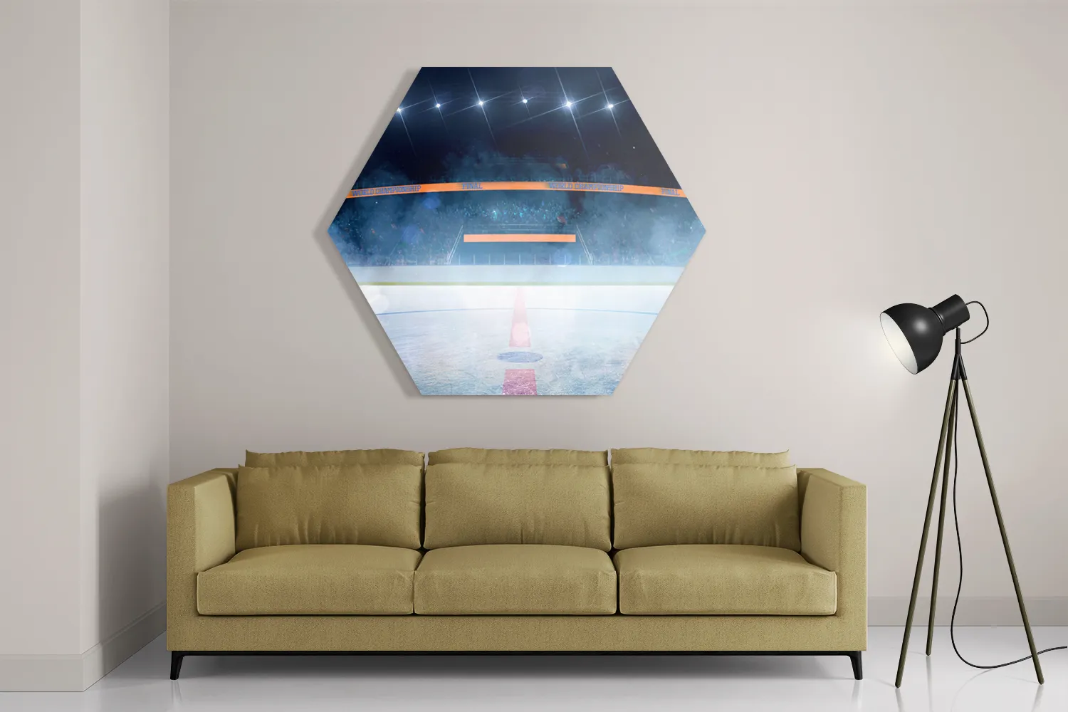 Schilderij Ijshockey Pitch Hexagon Template Hexagon1 Sport 12 2