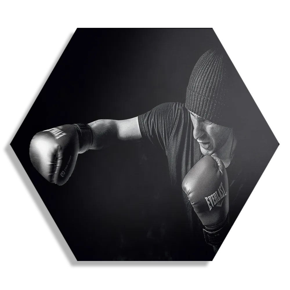 Template_Hexagon1_Sport_4-1 Schilderij Boksen Hexagon Template Hexagon1 Sport 4 1