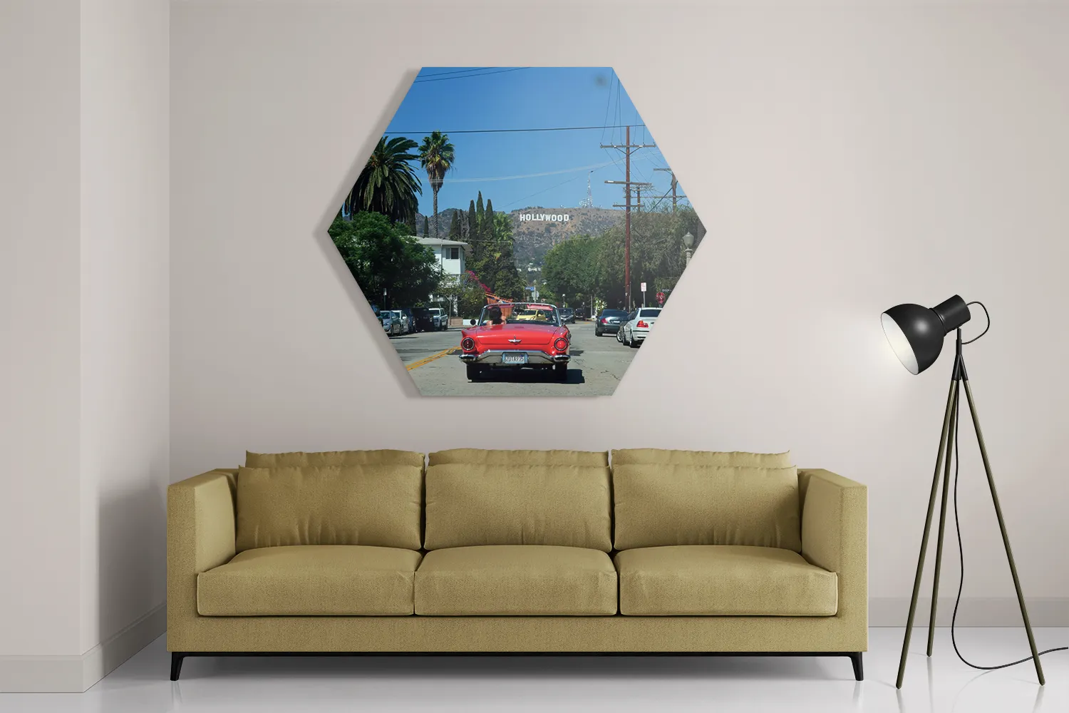 Schilderij Hollywood Hexagon Template Hexagon1 Steden 21 2