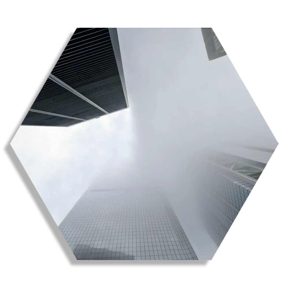 Schilderij New York Rain Print Hexagon Template Hexagon1 Steden 39 1