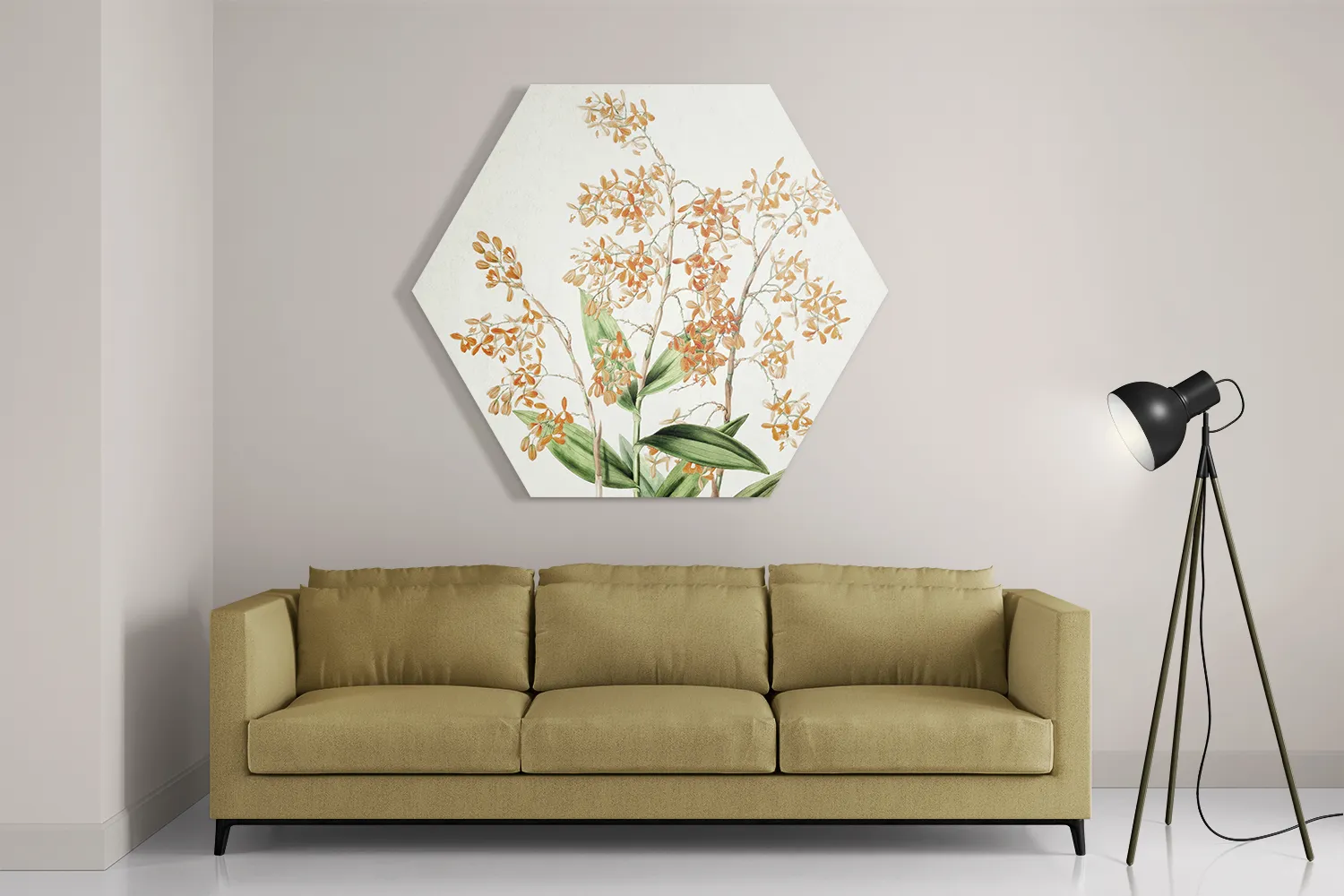 Template_Hexagon1_Vintage_16-2 Schilderij Prent Bloemen Hexagon Template Hexagon1 Vintage 16 2