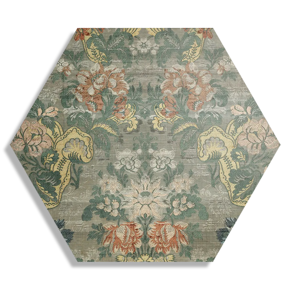 Schilderij Vintage Print Hexagon Template Hexagon1 Vintage 18 1