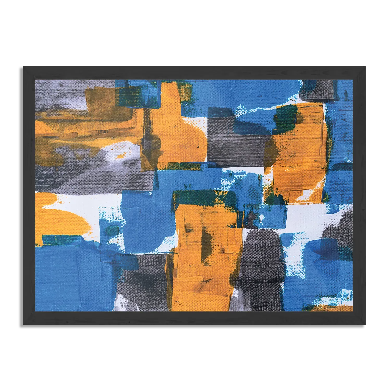 Poster Kleurrijk schilderij Rechthoek Horizontaal Met Lijst Template PBF 50 70 Horizontaal Abstract 03 1