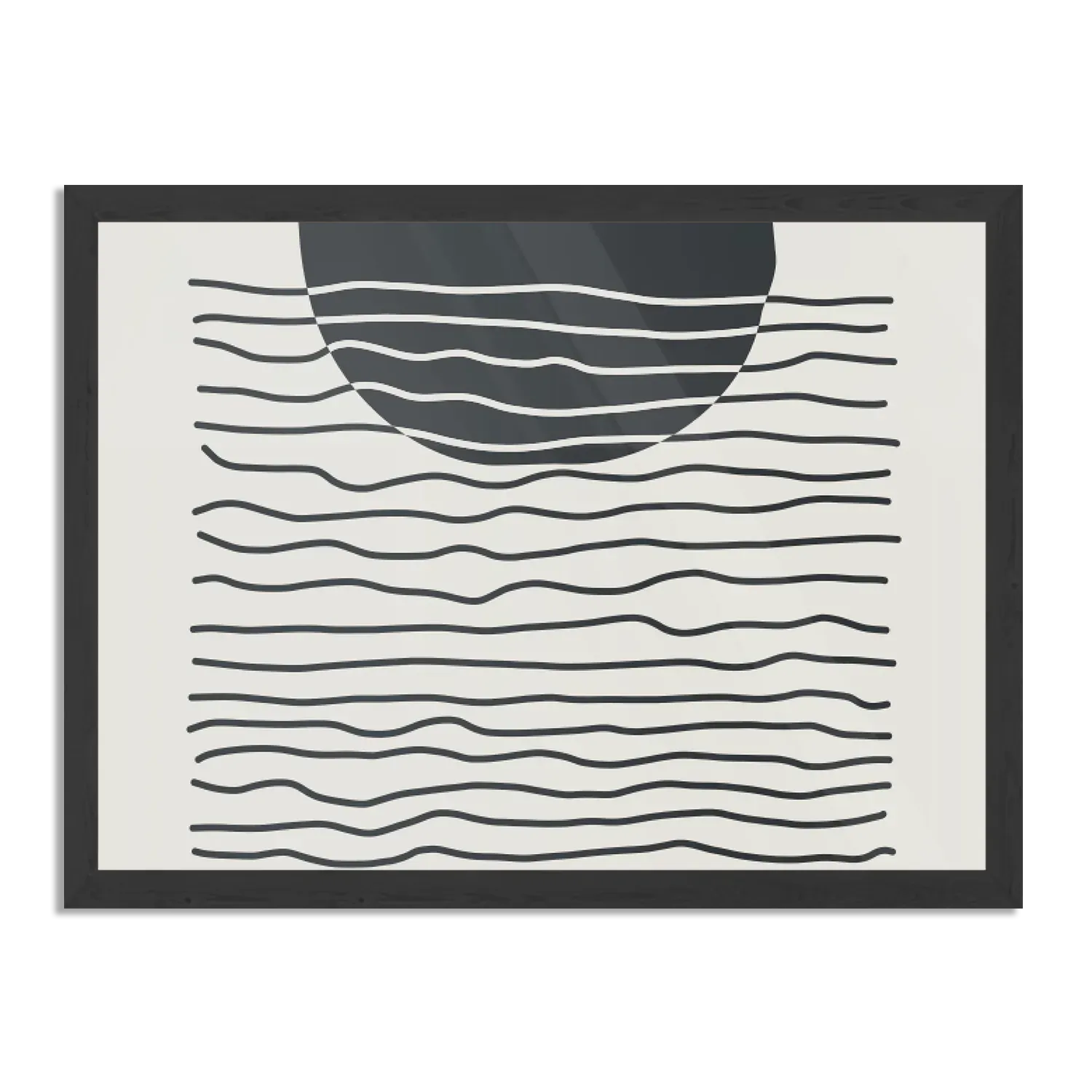 Poster Scandinavisch Basis Zwart Rechthoek Horizontaal Met Lijst Template PBF 50 70 Horizontaal Abstract 11 1