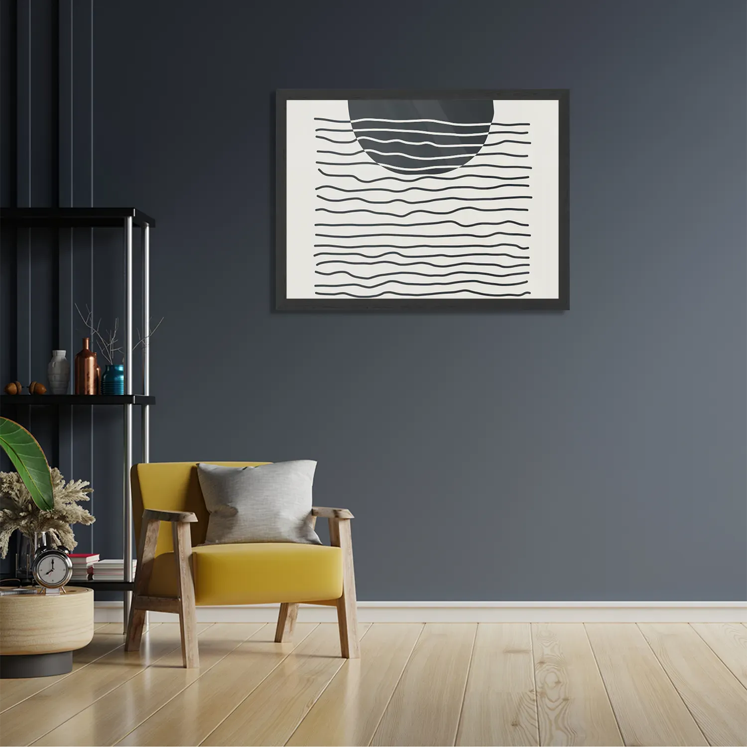 Poster Scandinavisch Basis Zwart Rechthoek Horizontaal Met Lijst Template PBF 50 70 Horizontaal Abstract 11 2