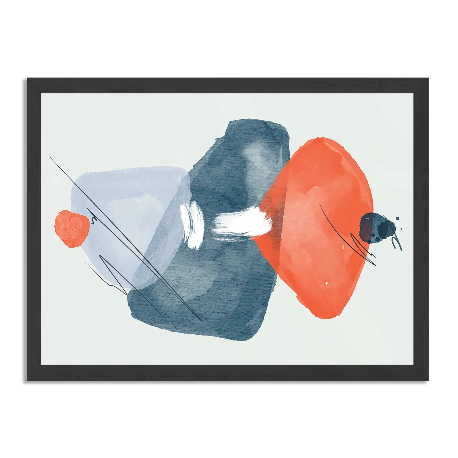 Poster Scandinavisch Design Rechthoek Horizontaal Met Lijst Template PBF 50 70 Horizontaal Abstract 116 1