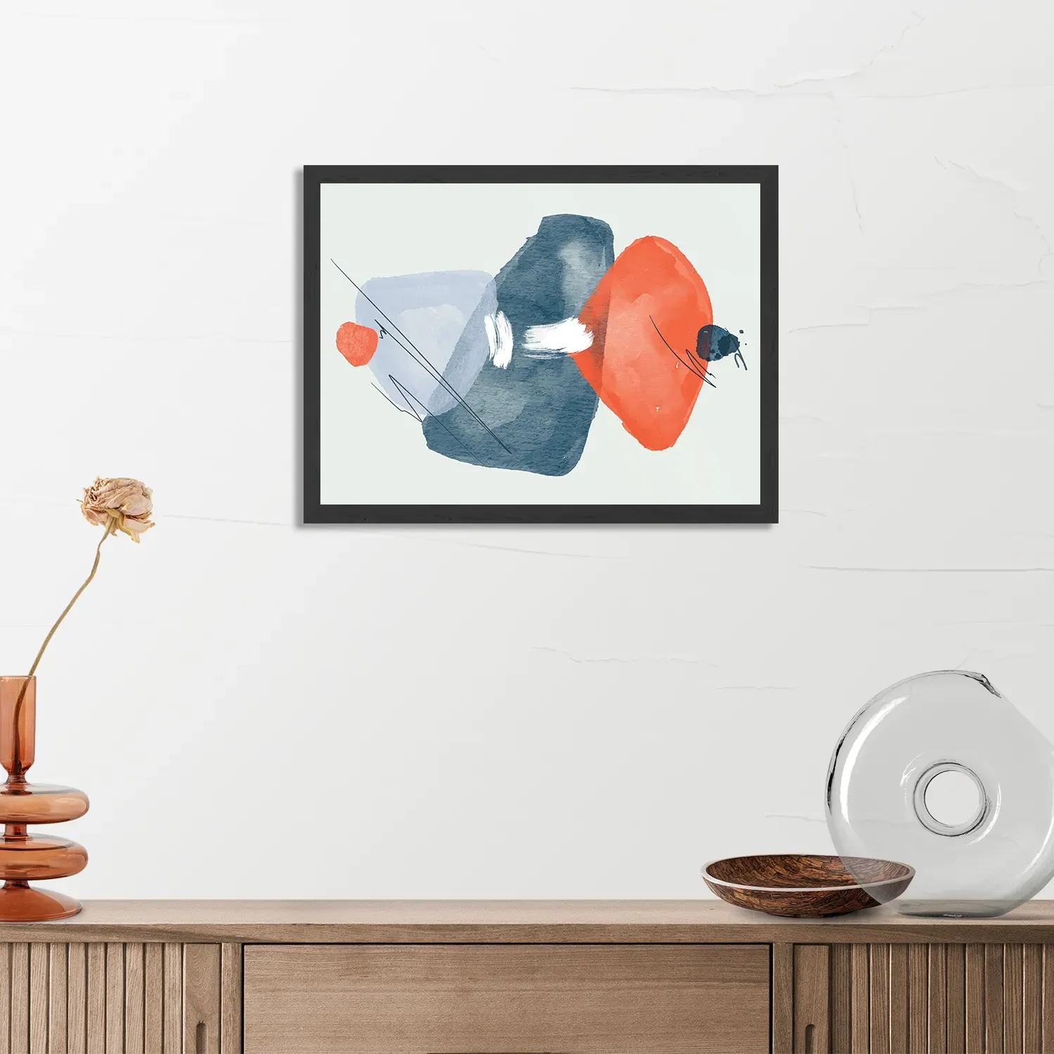 Poster Scandinavisch Design Rechthoek Horizontaal Met Lijst Template PBF 50 70 Horizontaal Abstract 116 3